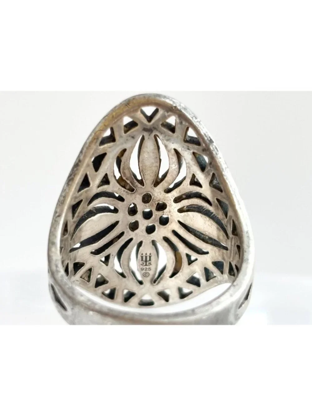 RARE James Avery Flor De Sol Sunflower Sterling Silver 925 Vintage Ring - sz 8